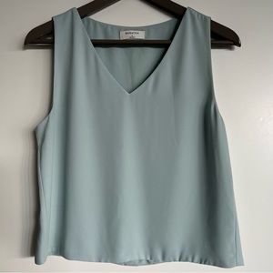 Aritzia Babaton Murphy Blouse - Light Blue/Green - Size Small